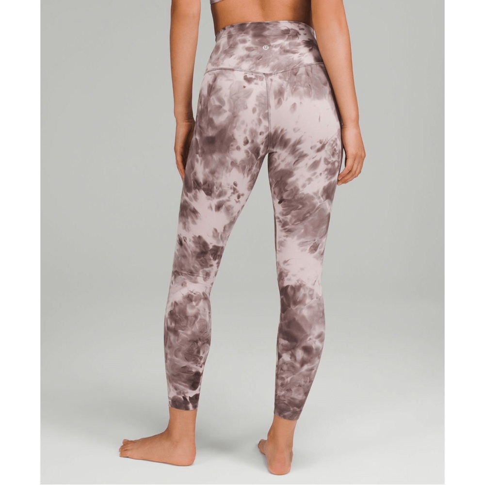NWT Lululemon Athletica Align HR 25” Mauve Tie-Dye Leggings